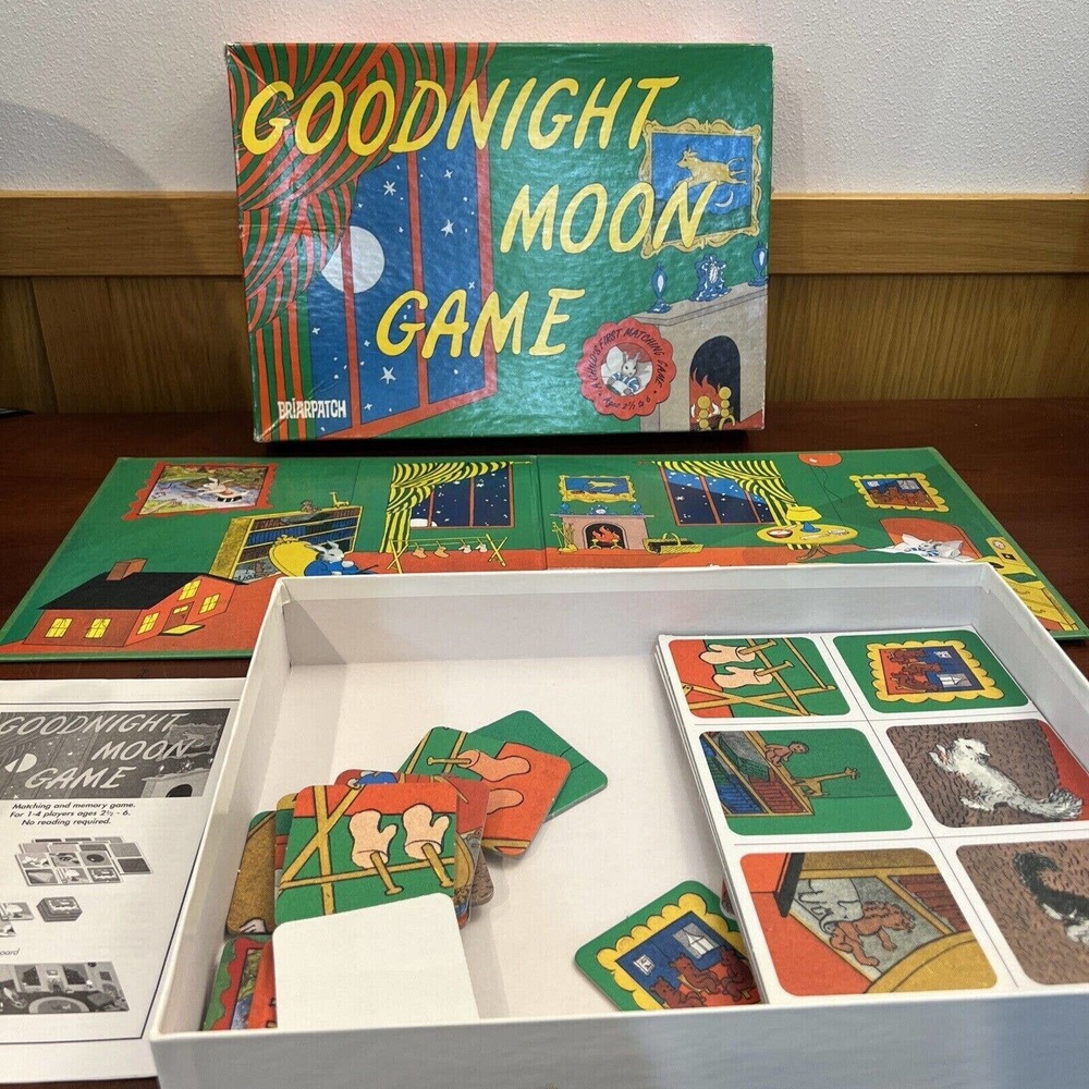 Vintage Goodnight Moon Matching Children's Picture Board Game Briarpatch 1997